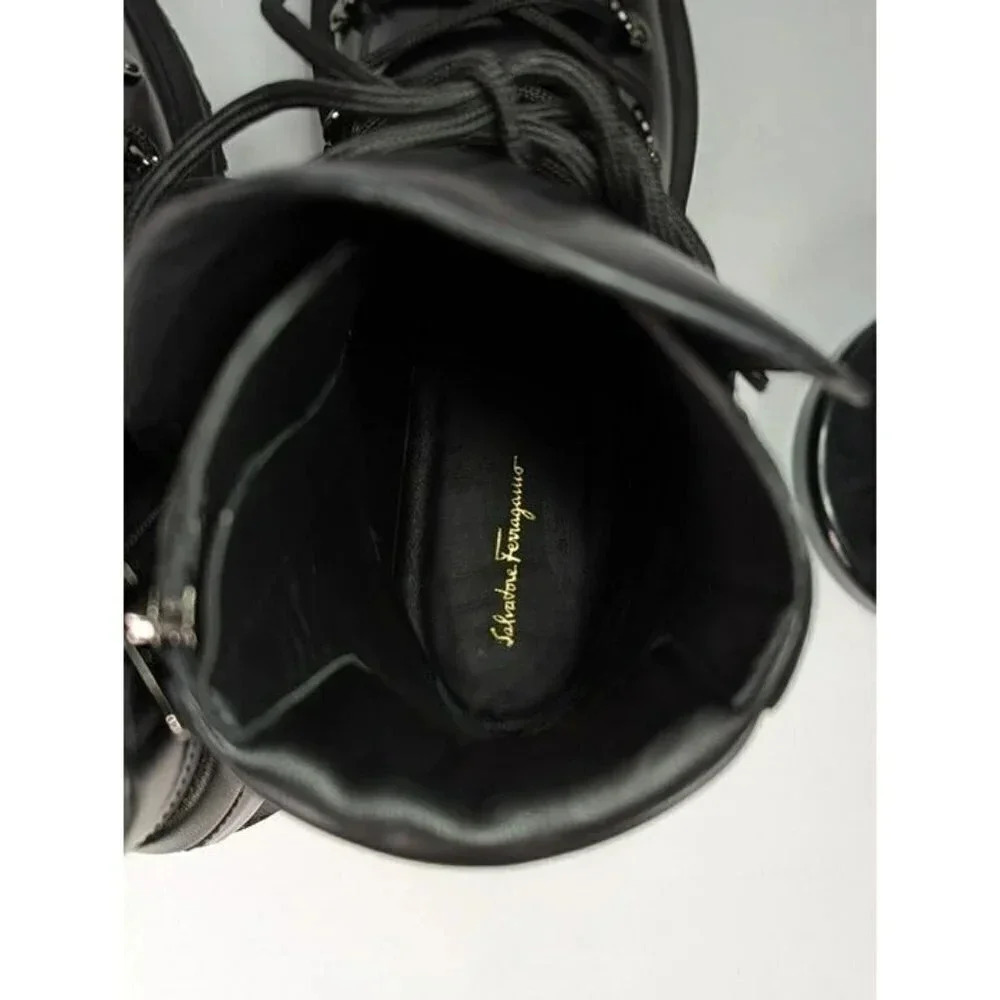 Salvatore Ferragamo Elimo Women's Leather Ankle Boots Size 9.5 (MSRP $1,550) - Picture 8 of 12
